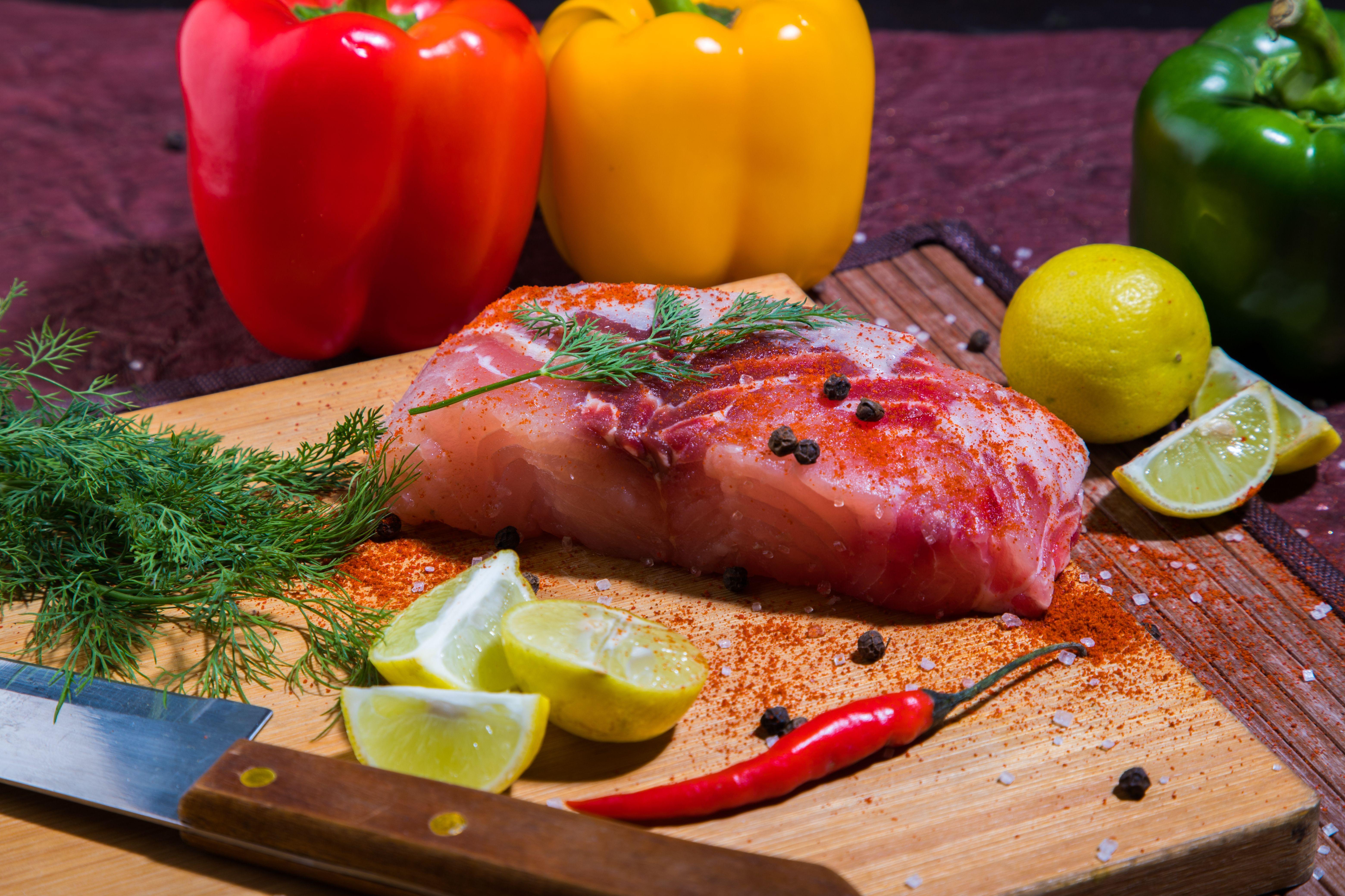 6240x4160 Food, Capsicum, Salmon, Fish