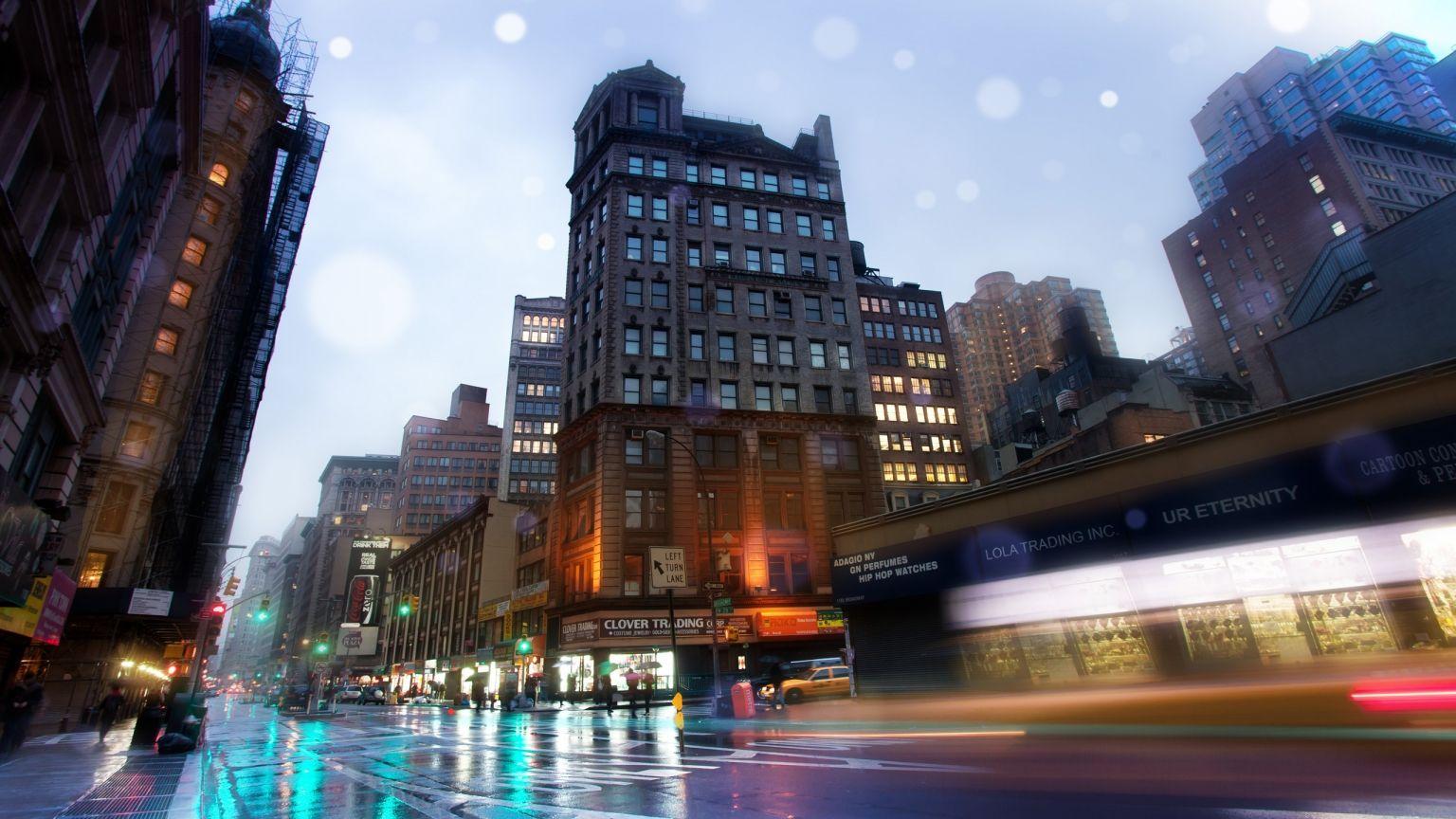 1536x864 New York Broadway Street 1536 x 864 .