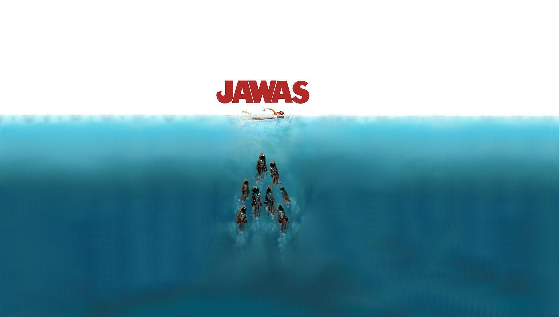 1920x1088 Humor Jawas Star Wars Jaws Ocean Star .