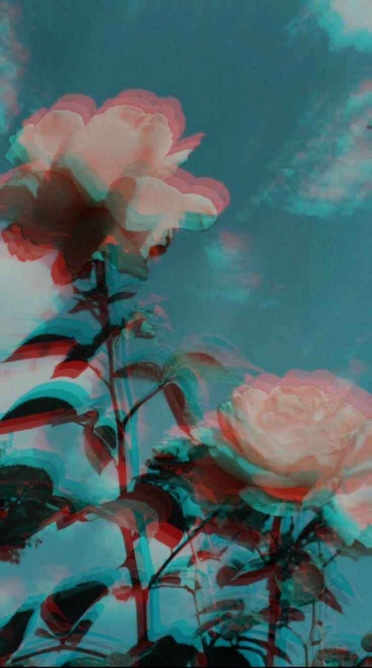 736x1321 Aesthetic Background Glitch Flower .totalupdate.