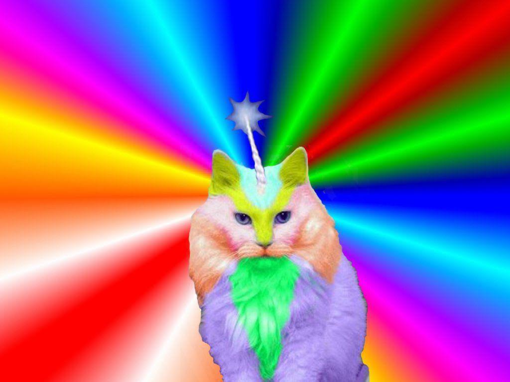 1024x768 Unicorn Rainbow Wallpaper .