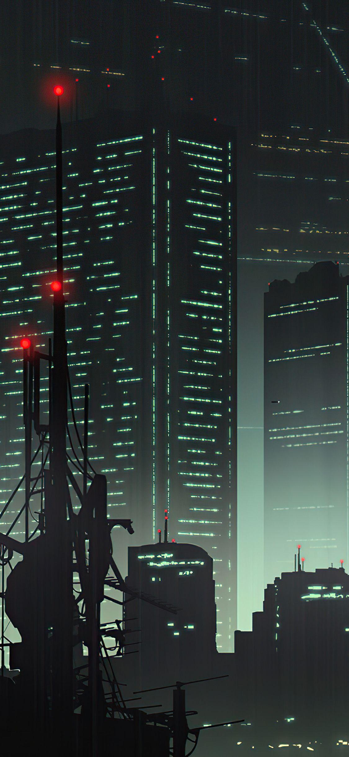 1125x2436 Cityscape 80s Anime 4k iPhone XS, iPhone iPhone X HD 4k Wallpaper, Image, Background, Photo and Picture