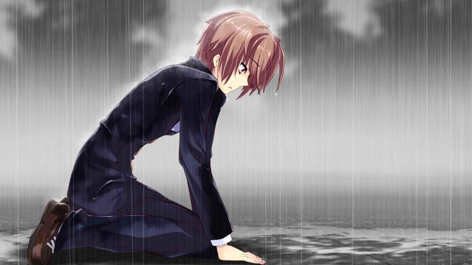 1920x1080 Sad Anime Boy Wallpaperwallpaper.dog