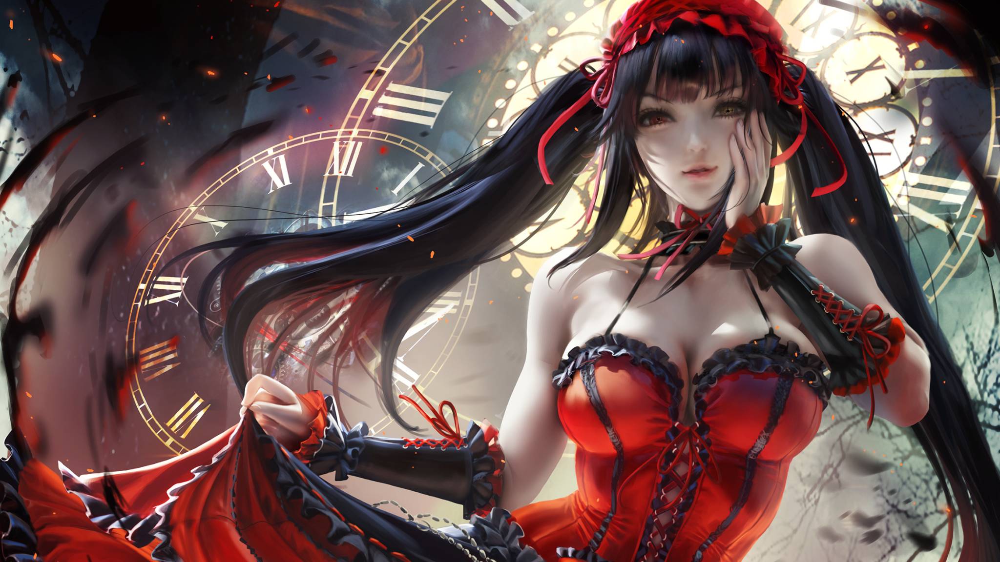 2048x1152 Kurumi Tokisaki Art 2048x1152 .