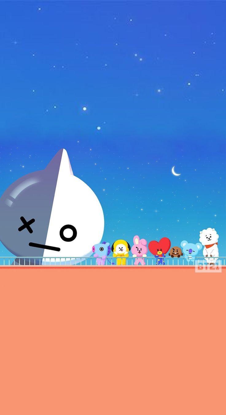 736x1353 BT21 Wallpaper