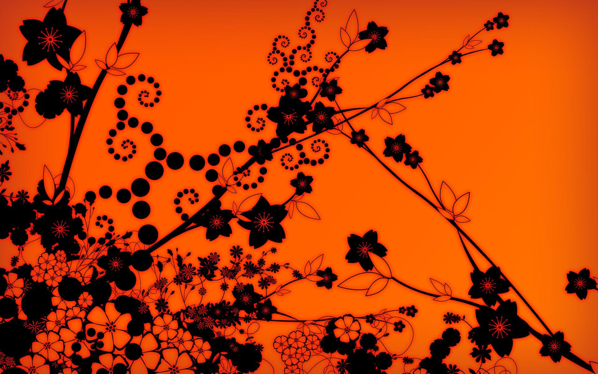 1920x1200 Orange and Black Wallpaper on .