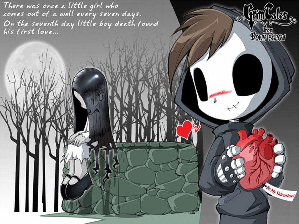 1024x768 Emo Anime Wallpaper