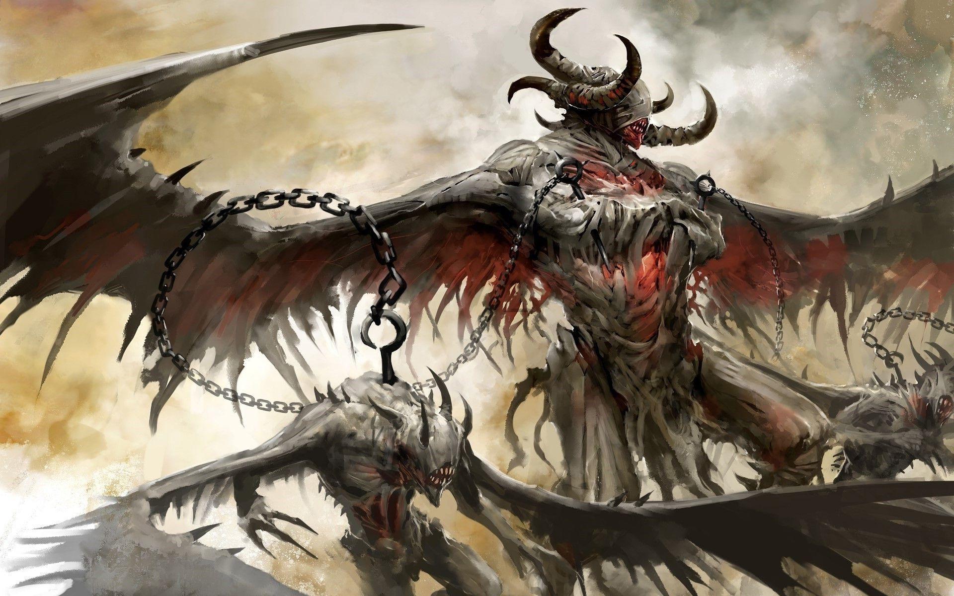 1920x1200 Fantasy Demon War Art .