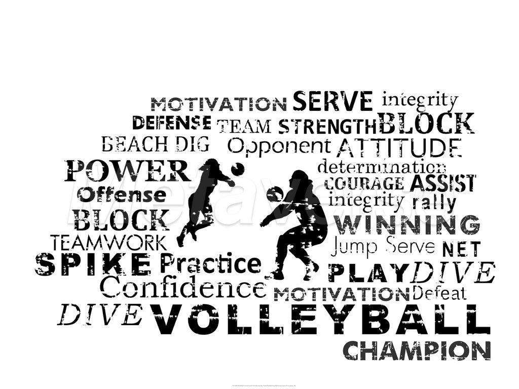 1024x768 Wallpaper Motivation Volleyball
