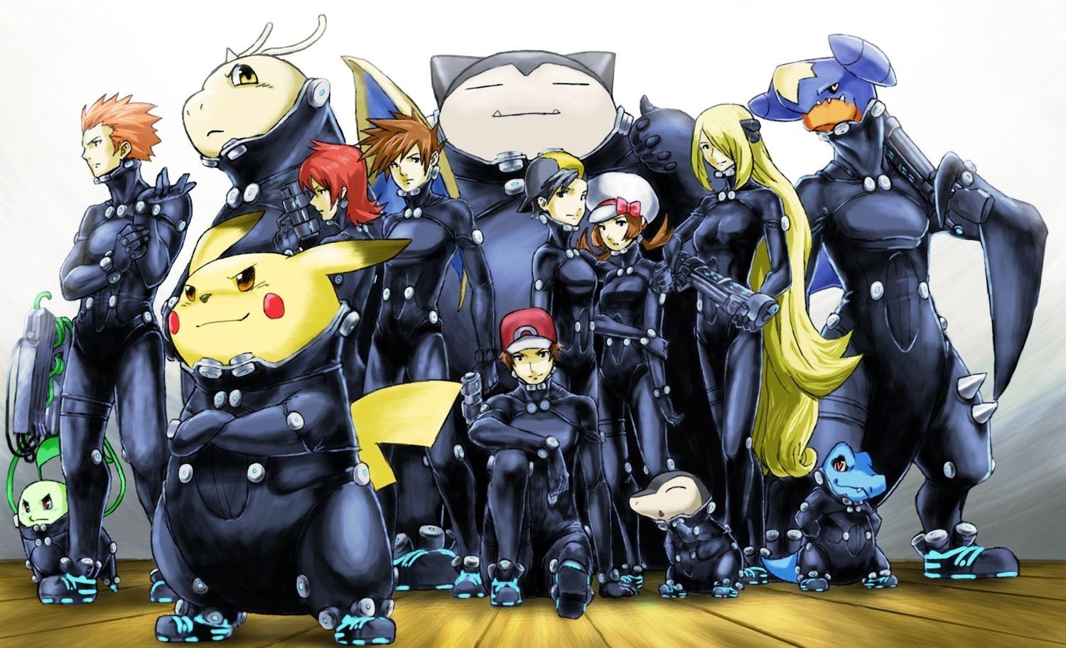 1500x912 Pokemon Pikachu Gantz Snorlax Dragonite .