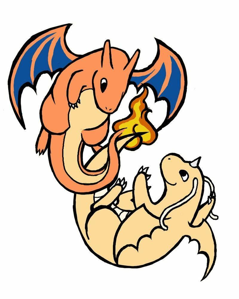 800x1000 Charizard, Dragonite, cute; Pokémon .com