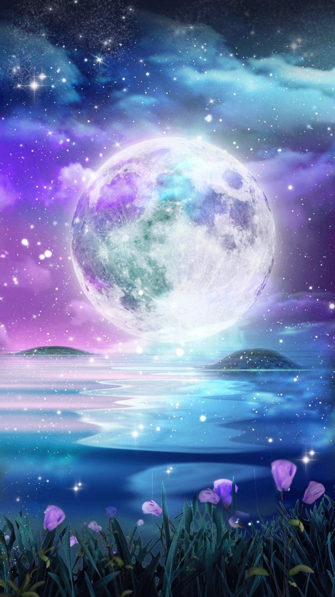 Cute Moon Galaxy Wallpapers - Top Free ...