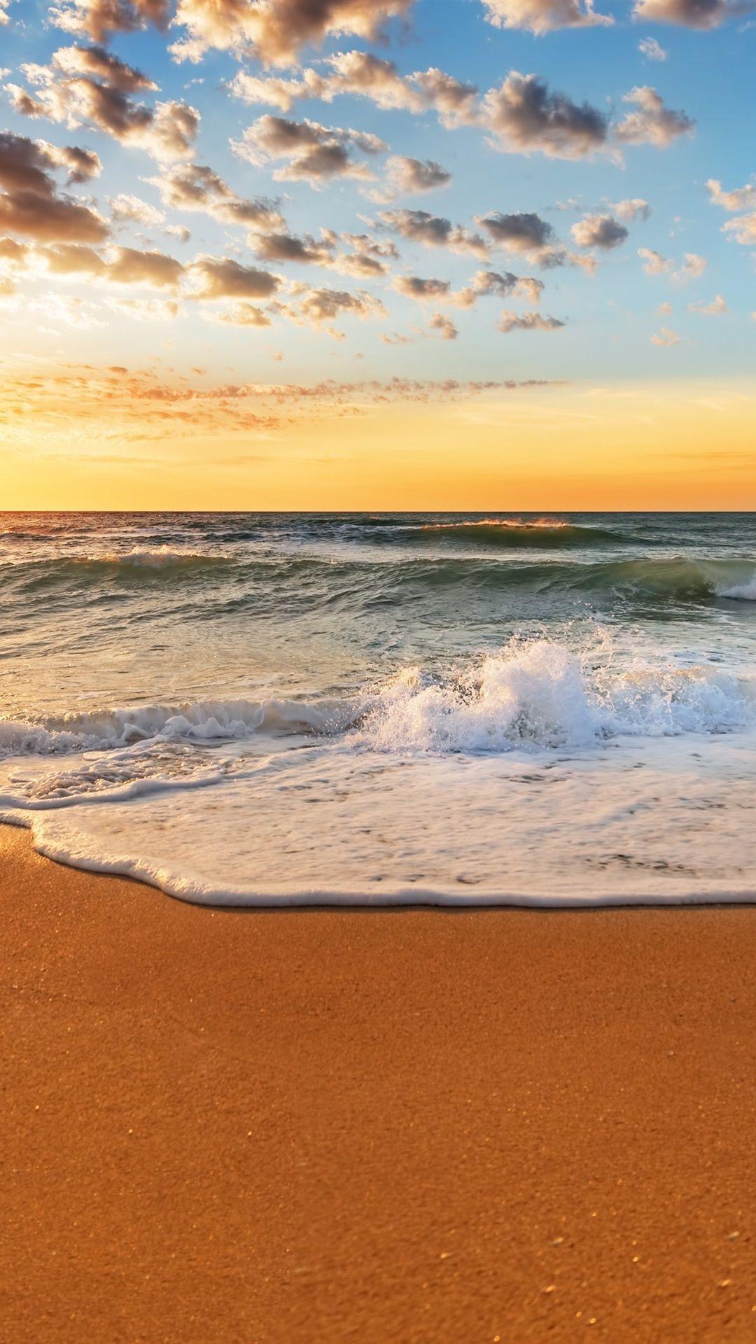1080x1920 Beautiful Sunset Beach, Coast, Sea .best