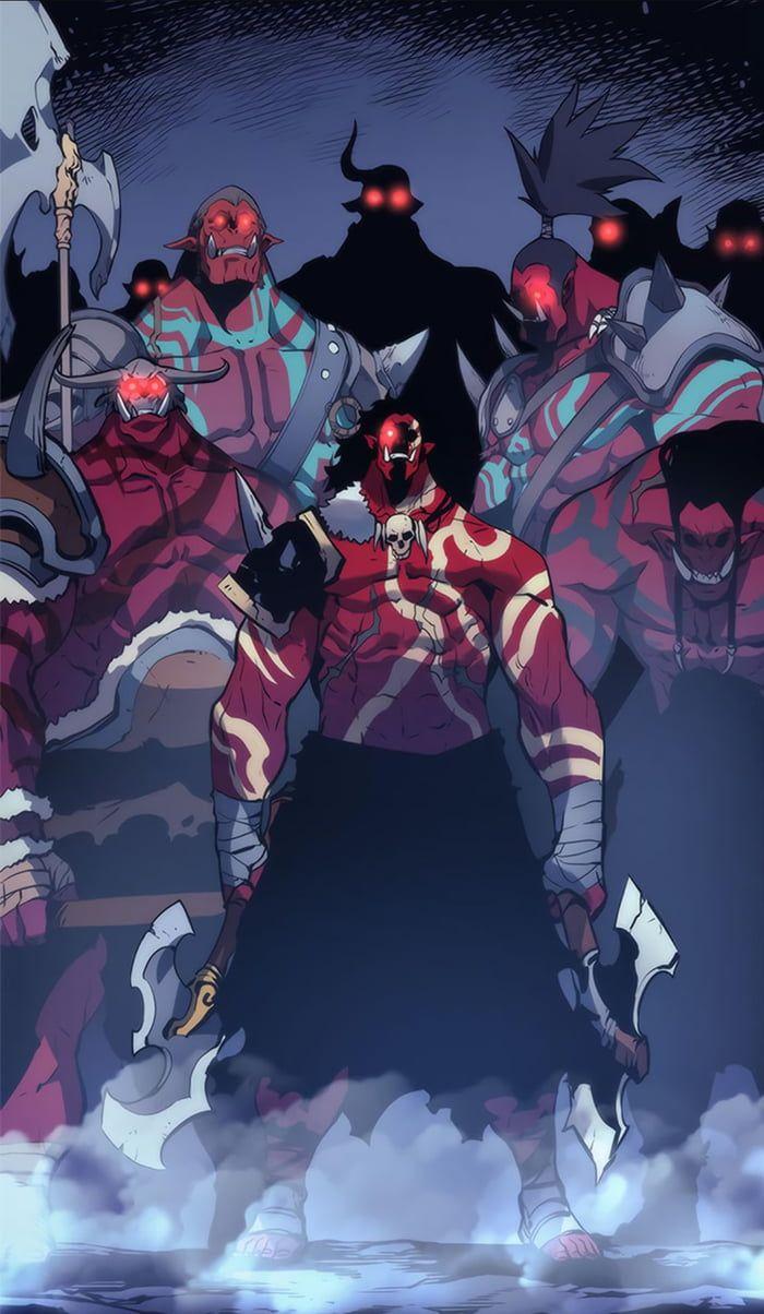 700x1204 Orc Warriors wallpaper Solo leveling .