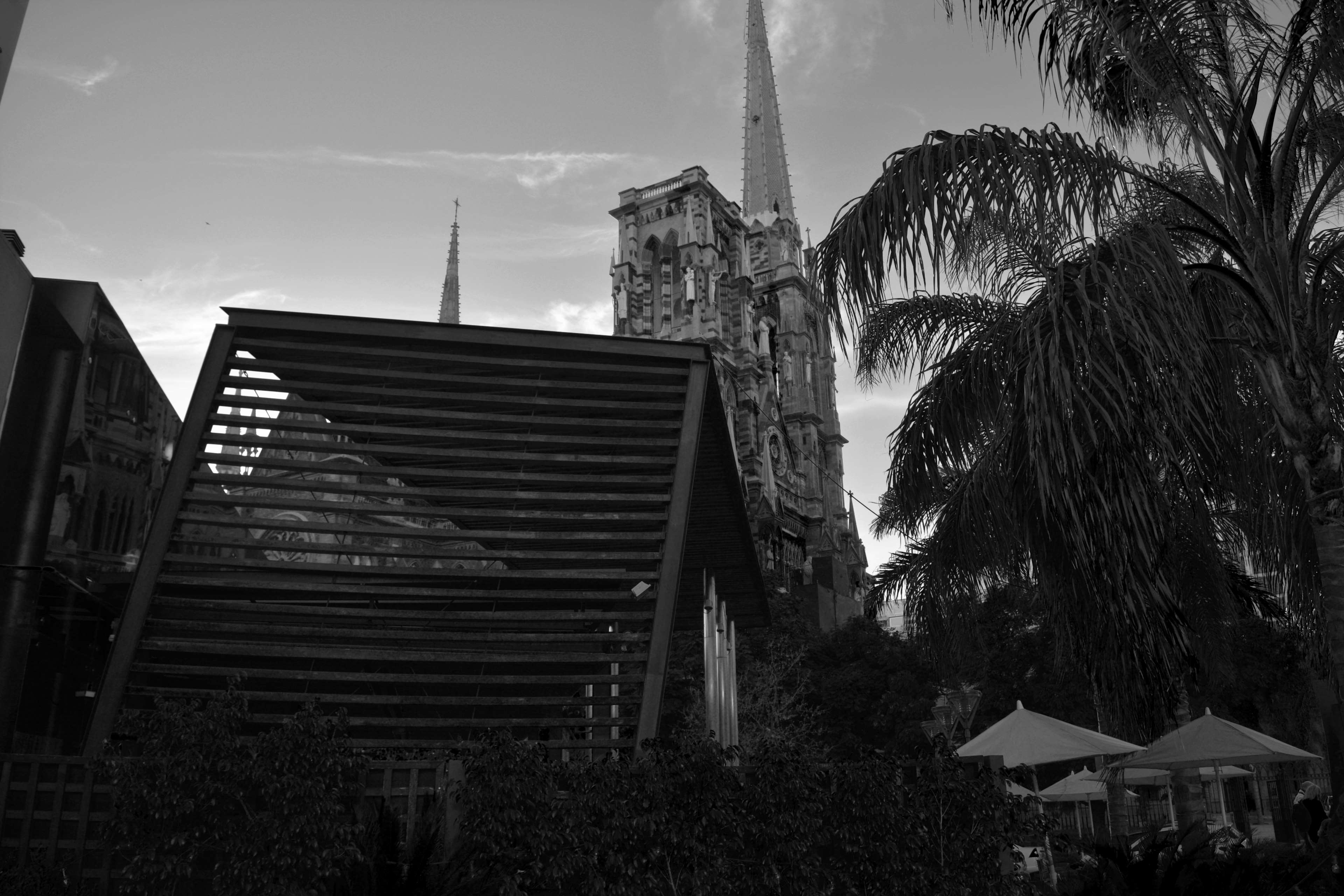3840x2560 argentina, black and white, church .