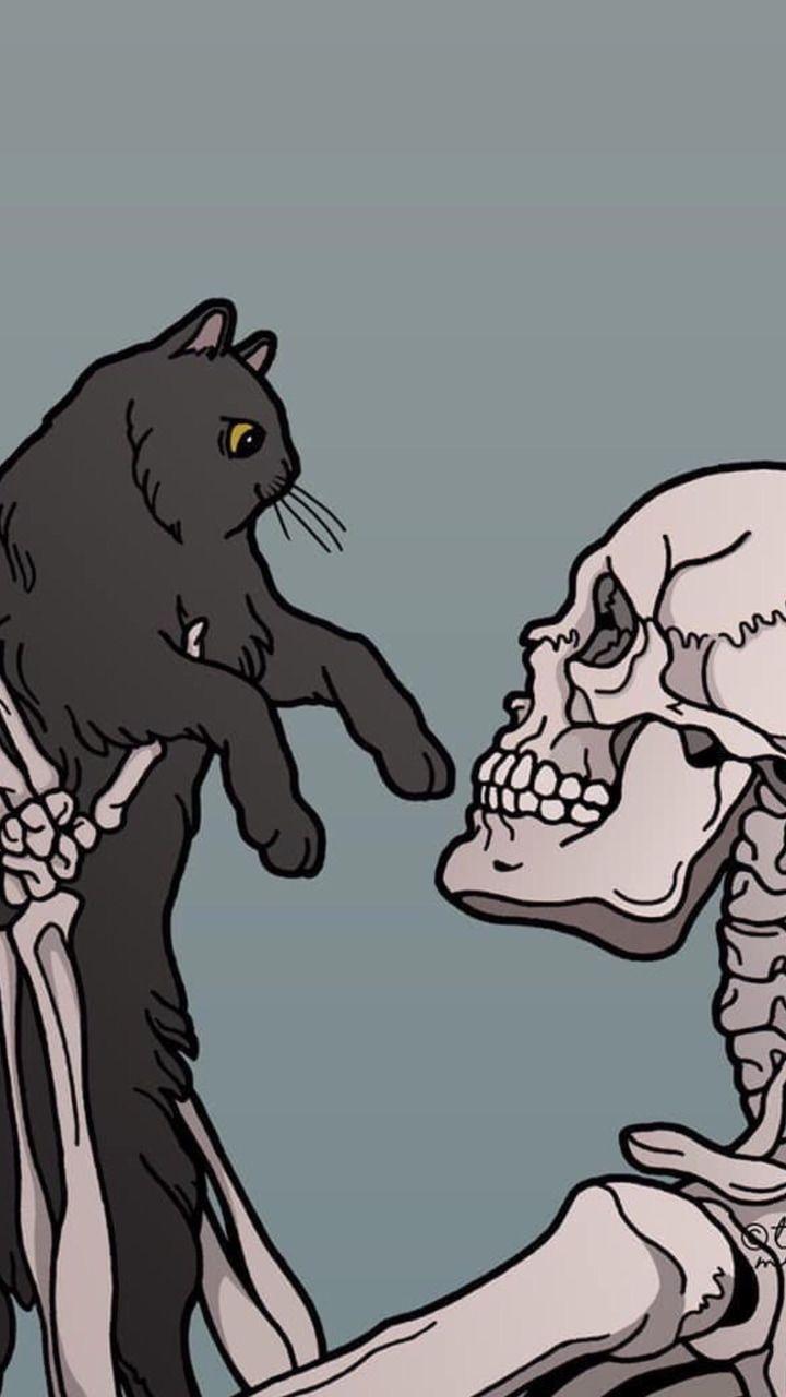 720x1280 Skeleton Aesthetic Drawings .
