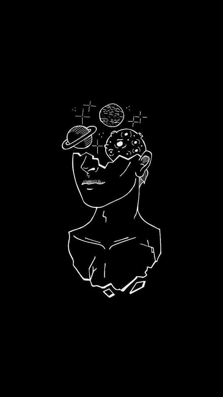 736x1309 Him. Black aesthetic wallpaper, Black .com