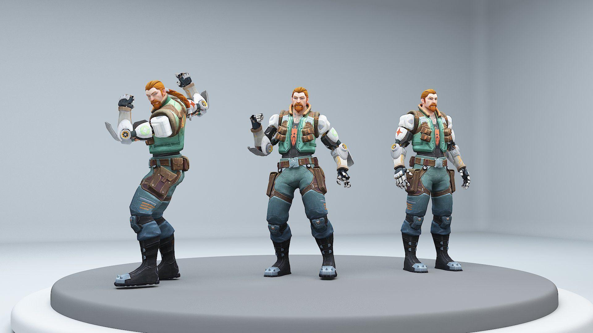 1920x1080 Breach from Valorant 3D Modelrenderhub.com · In stock