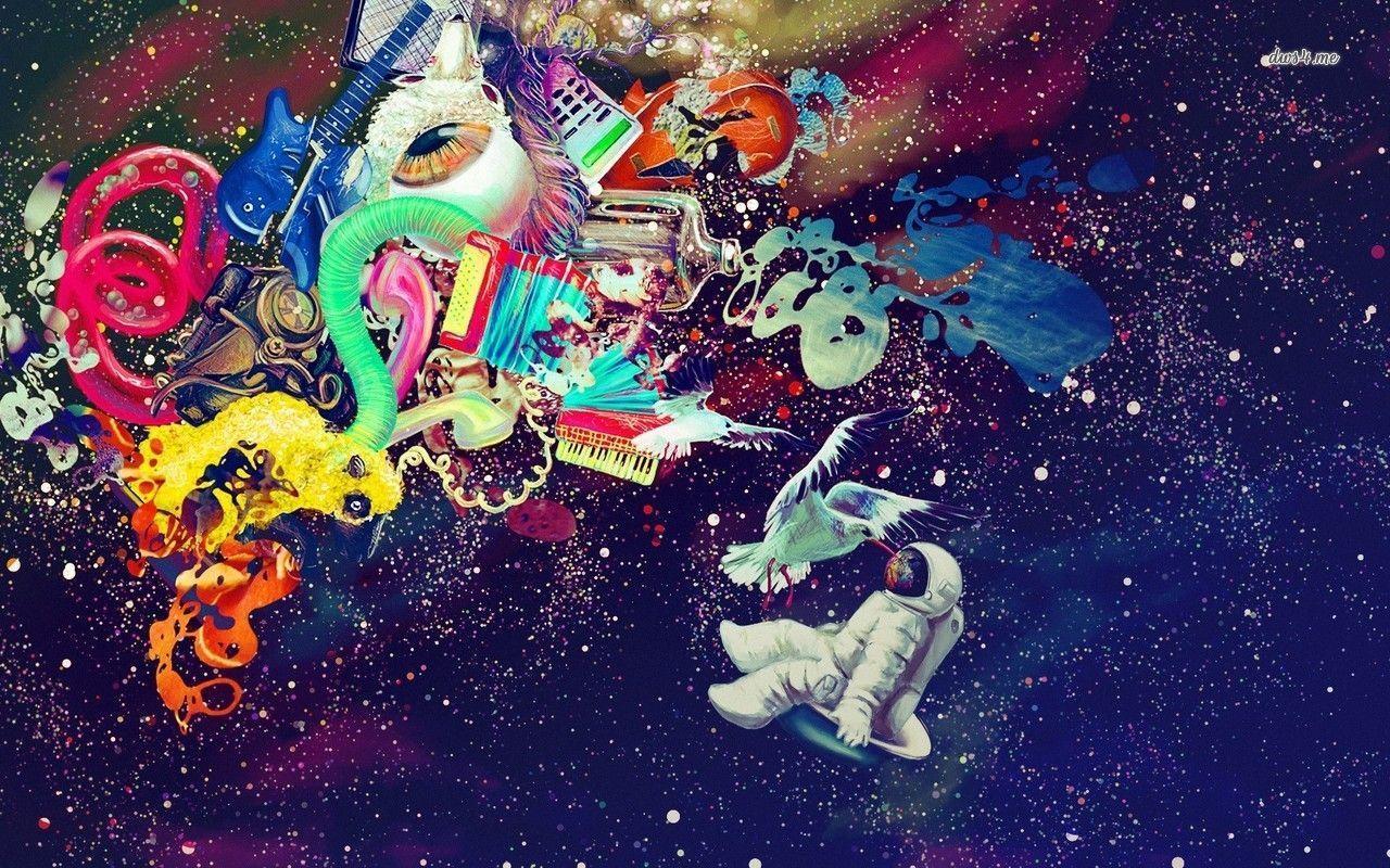 1280x800 Trippy Space Desktop Background .
