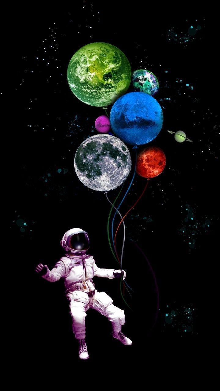 720x1280 Space artwork, Astronaut wallpaper .com