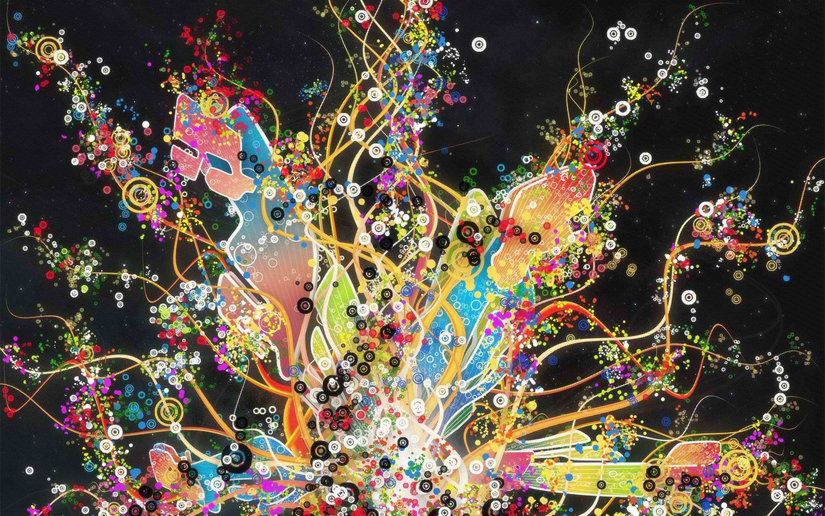 1680x1050 Psychedelic Astronaut Wallpaper .
