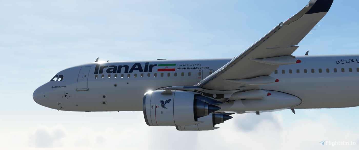 1400x586 Iran Air A320 Neo Livery .flightsim.to