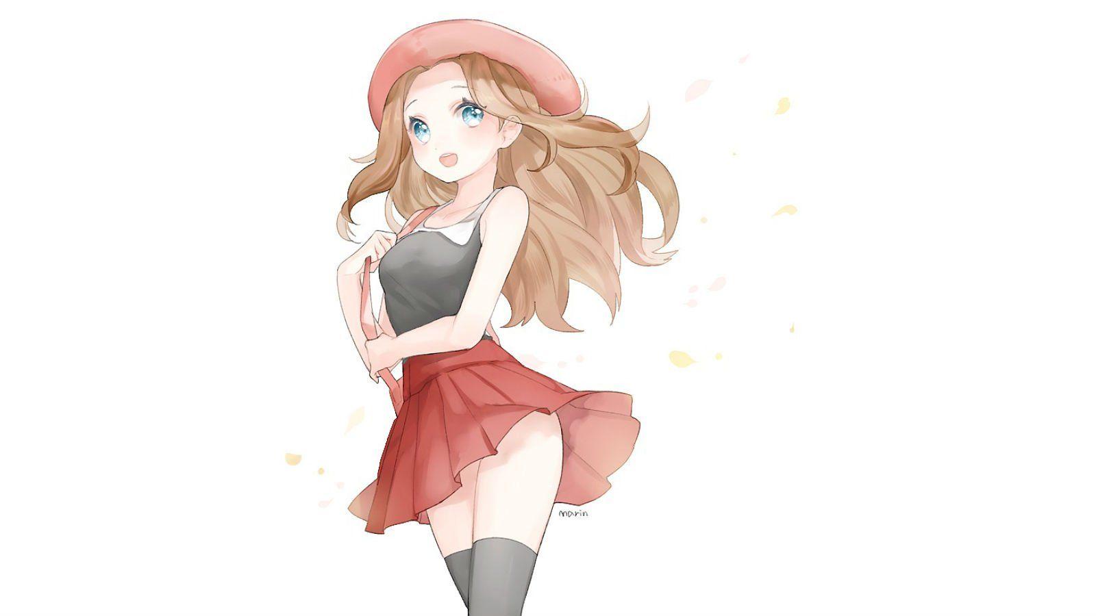 1600x900 blonde, Hair, Blue, Eyes, Hat, Marin .