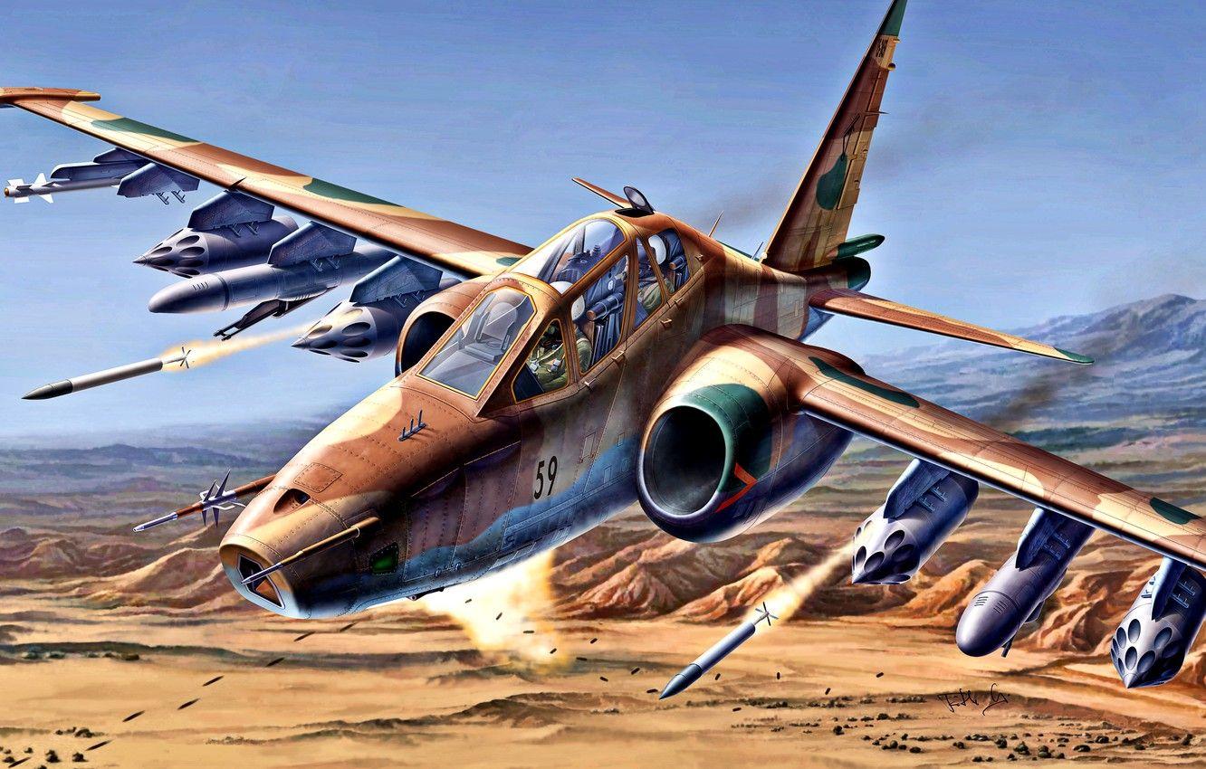 1332x850 Wallpaper Military Aircraft, Su 25 .
