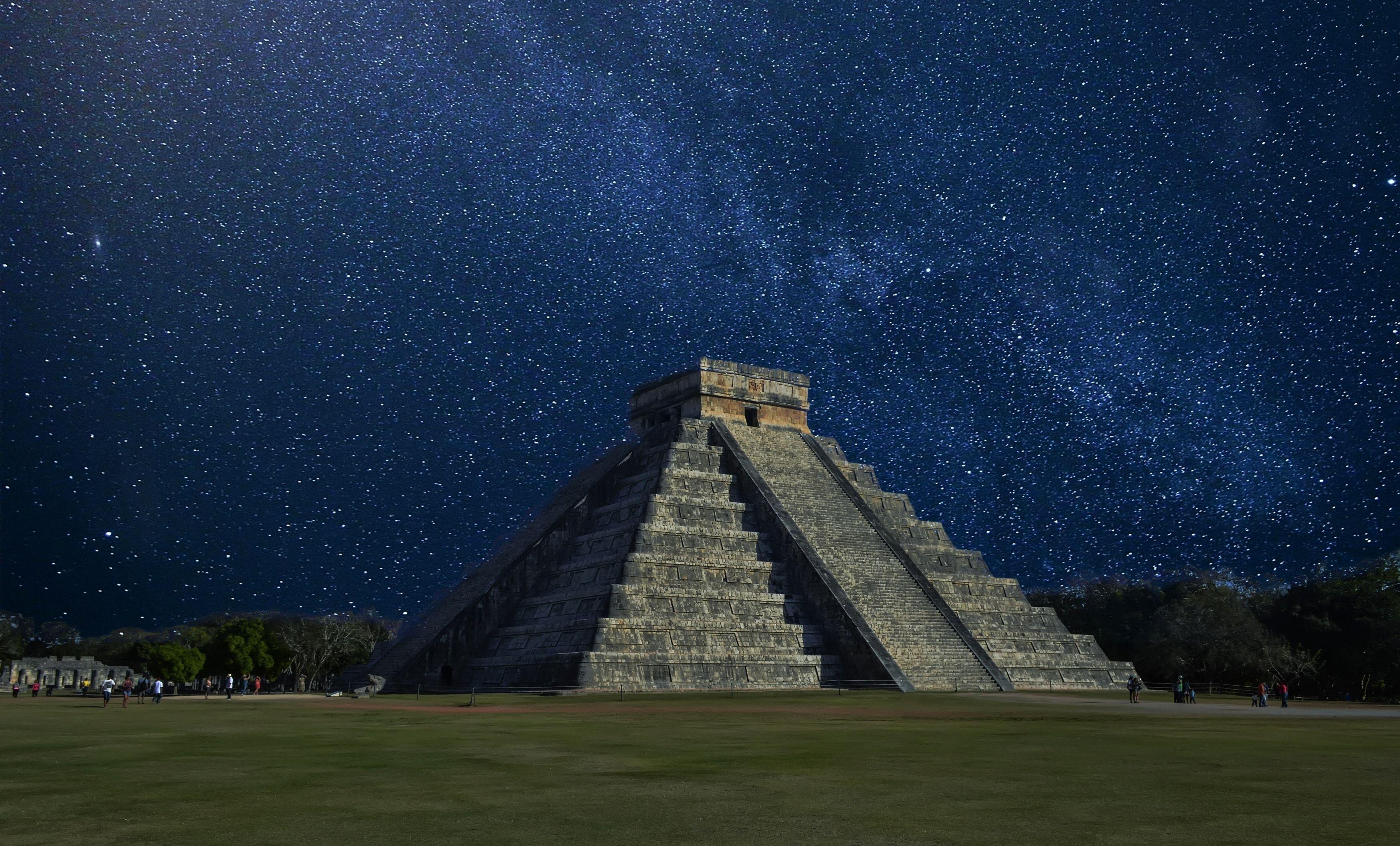 3500x2114 mayan ruins illustration free image .
