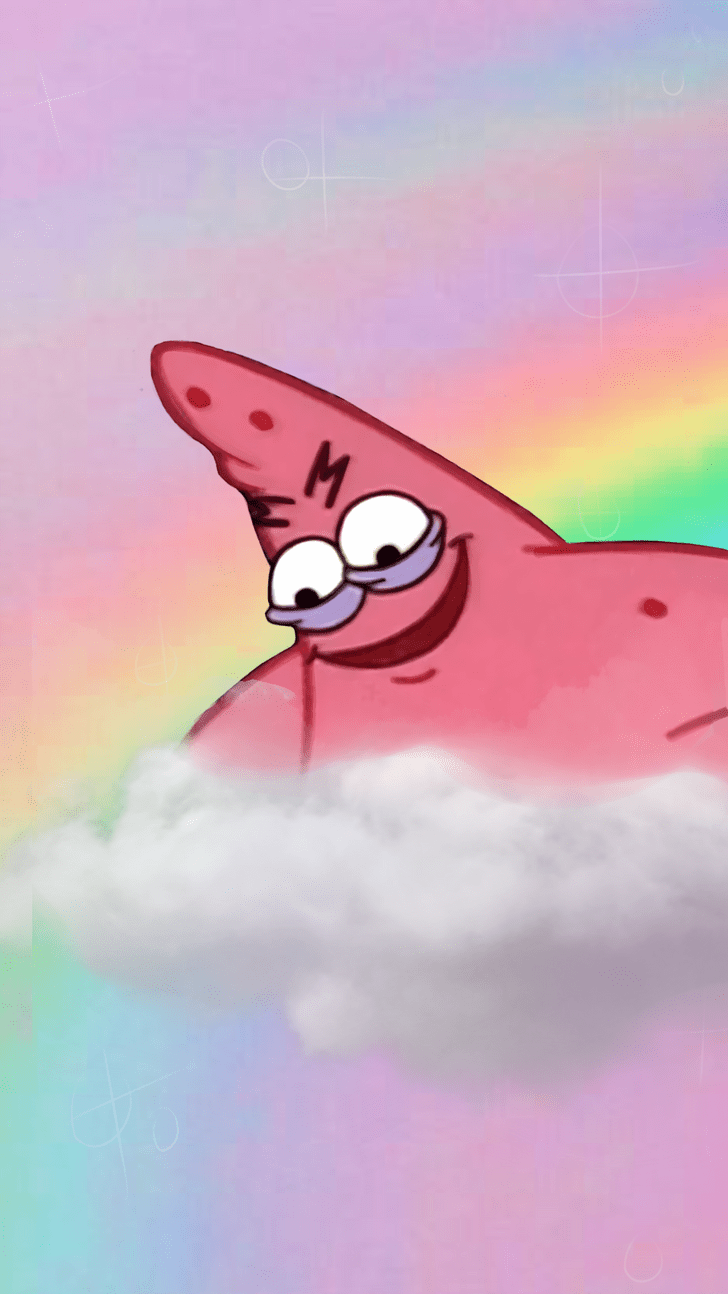 728x1294 Aesthetic Patrick Star Wallpaper
