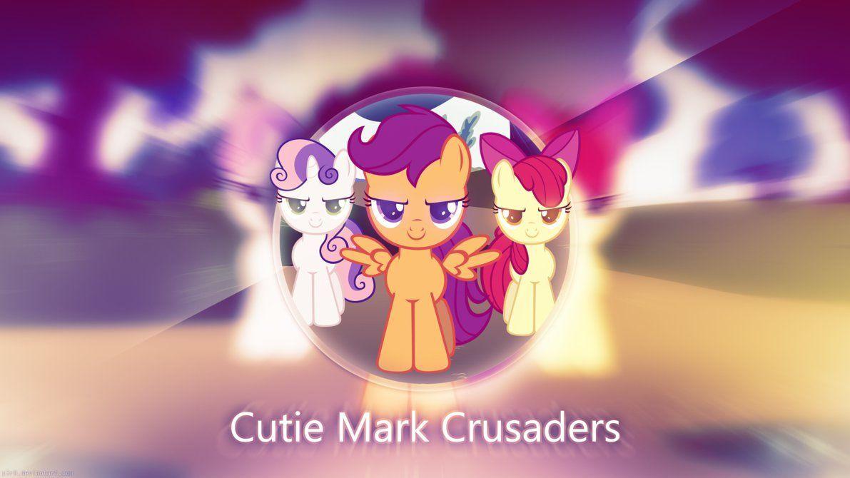 1191x670 Cutie Mark Crusaders Glossy Wallpaper by P3r0. iPhone Cases