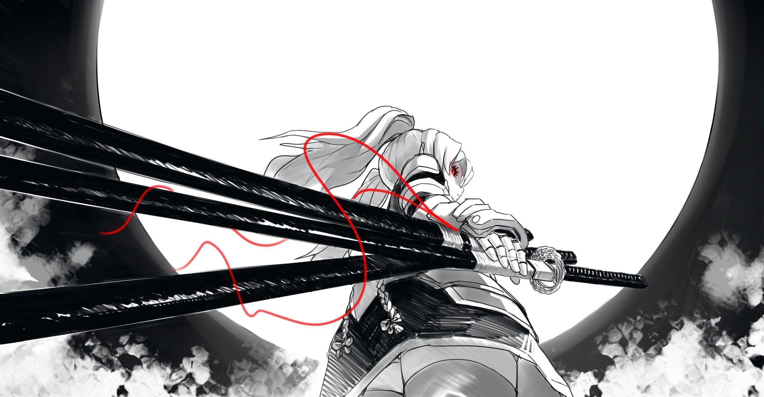 2480x1290 19++ Wallpaper Anime Samurai .animewallpapertop30.