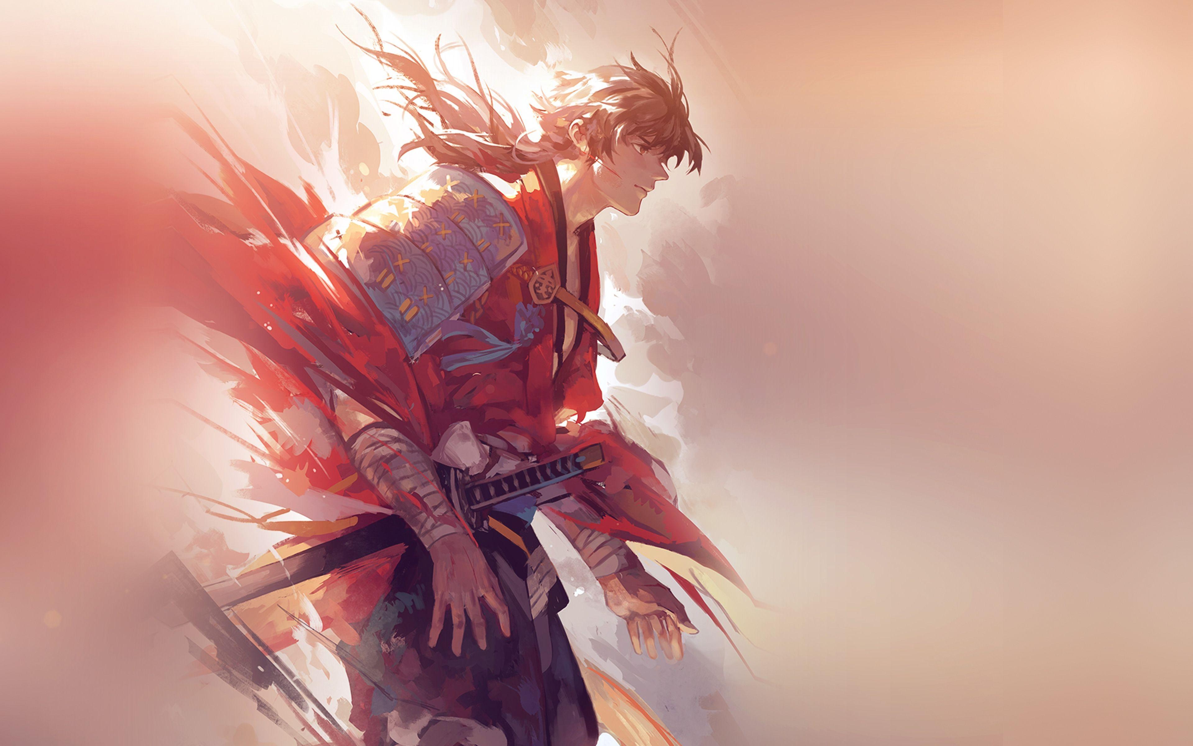 3840x2400 4k Anime Samurai Wallpaper