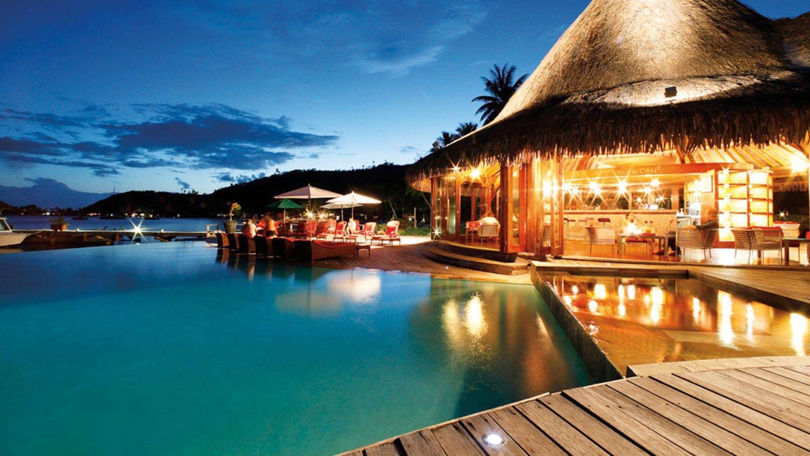 1600x900 Bora Bora Beach Resort Overwater .