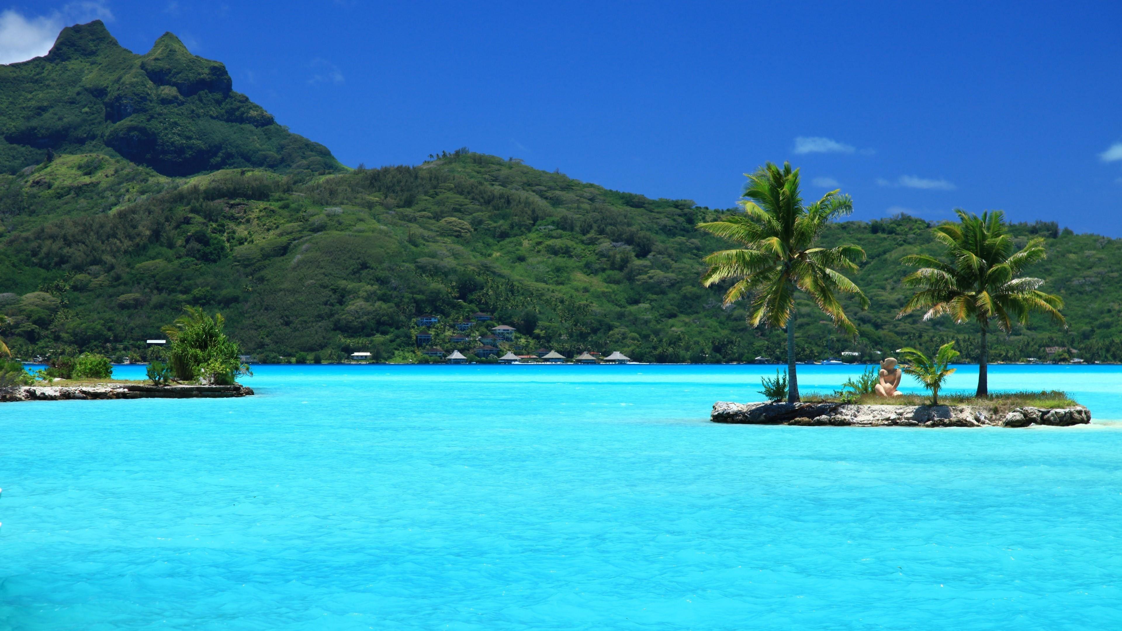 3840x2160 Bora Bora Beach Wallpaper .line.