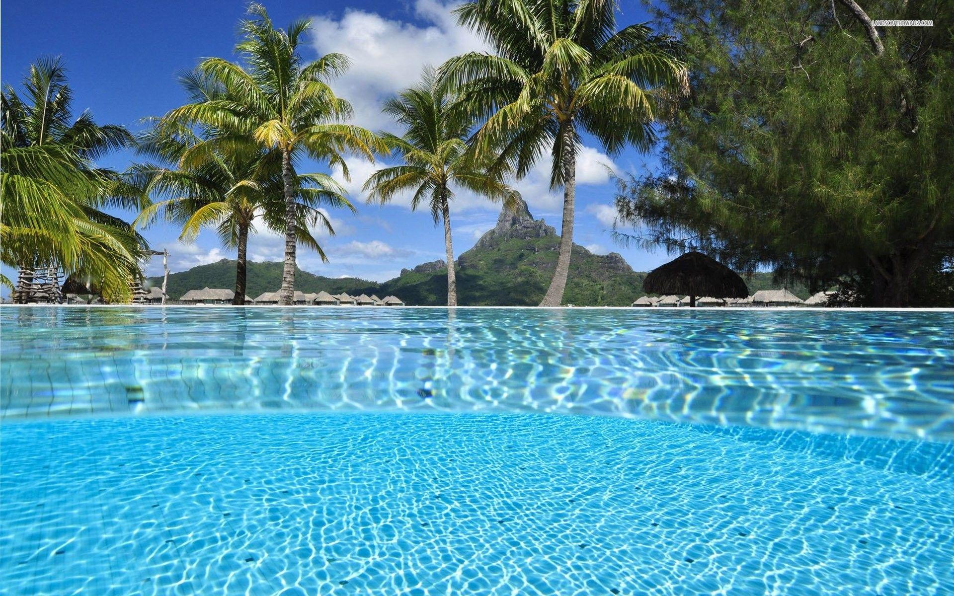 1920x1200 Youwall Amazing Beach Resort Wallpaper .itl.cat