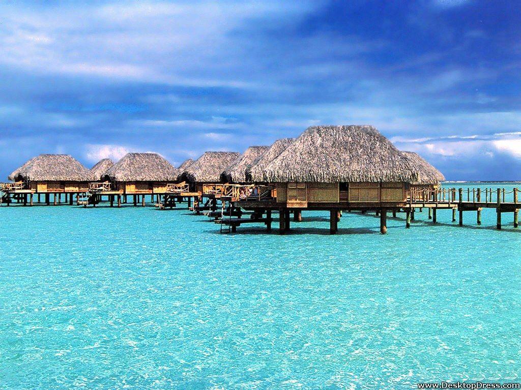 1024x768 Bora Bora Desktop Wallpaper .