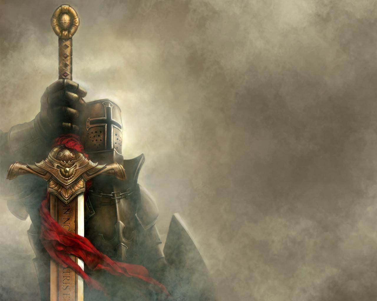 1280x1024 Medieval Knights Wallpaper