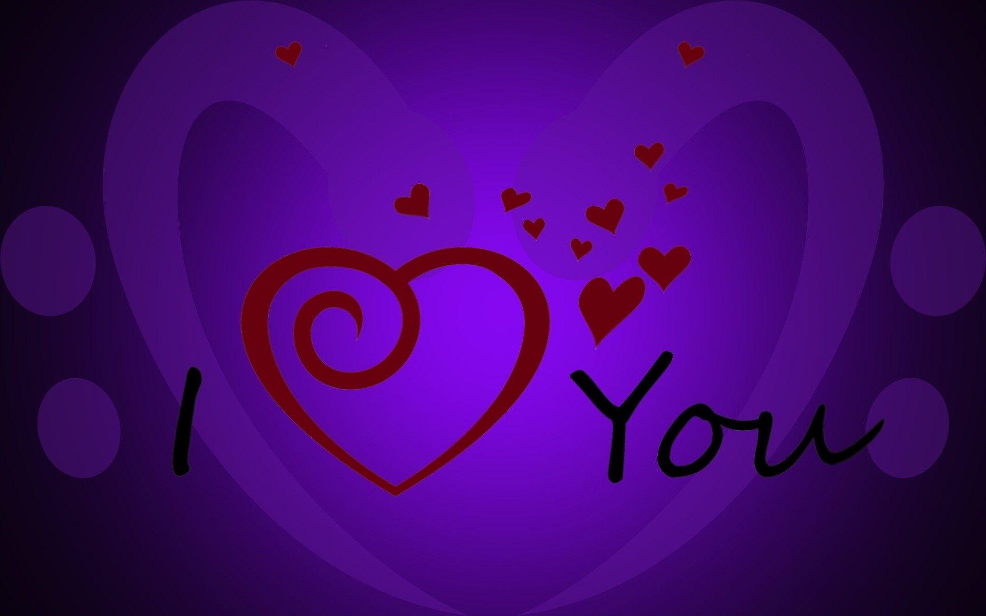 I Love You Cute Purple Wallpapers - Top Free I Love You Cute Purple ...