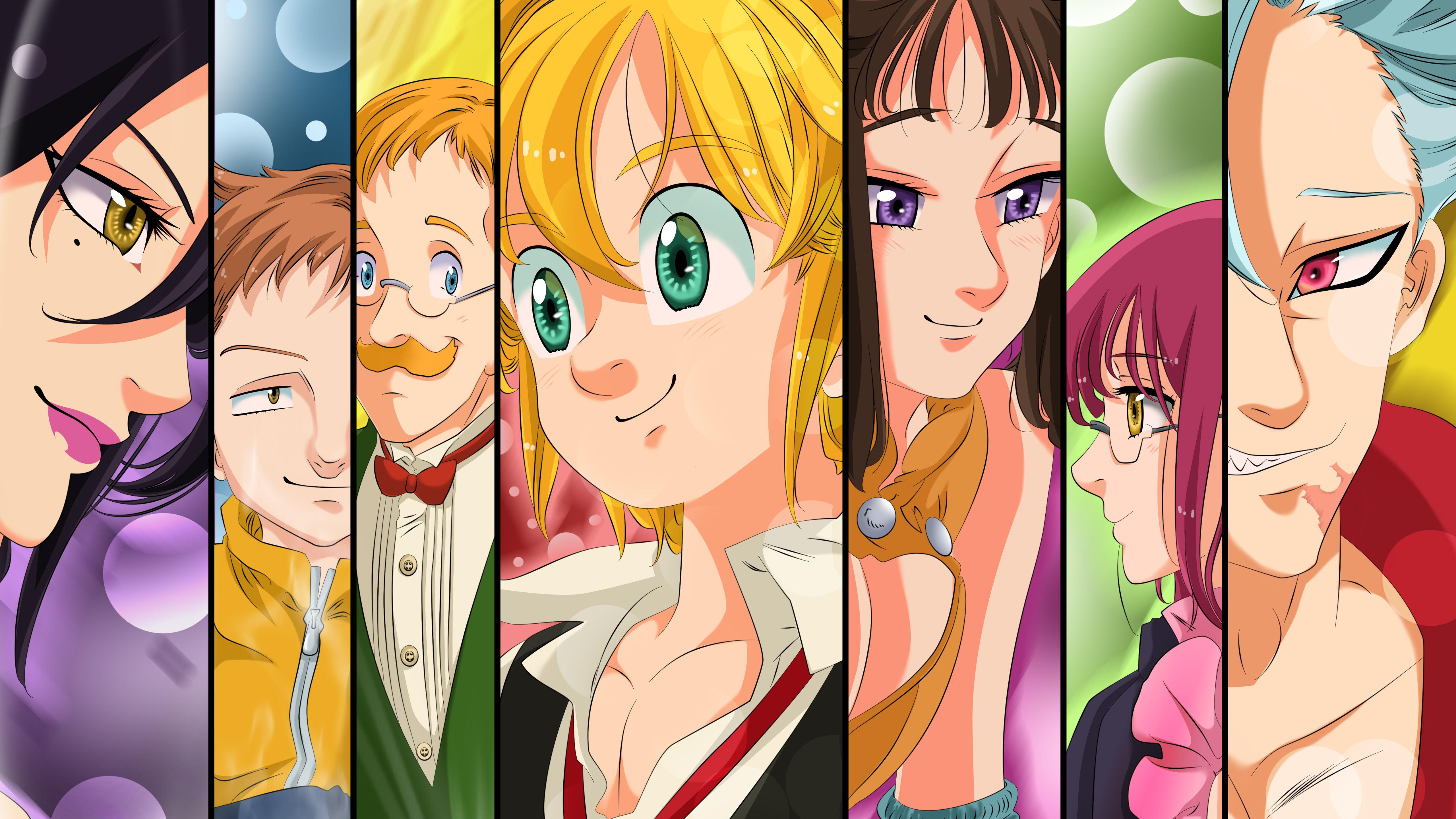 5120x2880 King Meliodas Merlin Ban Diane Escanor .hdwallpaper.in