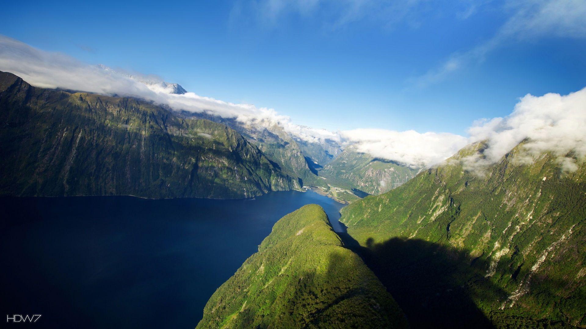 1920x1080 fjord in new zealand 1920x1080. HD .
