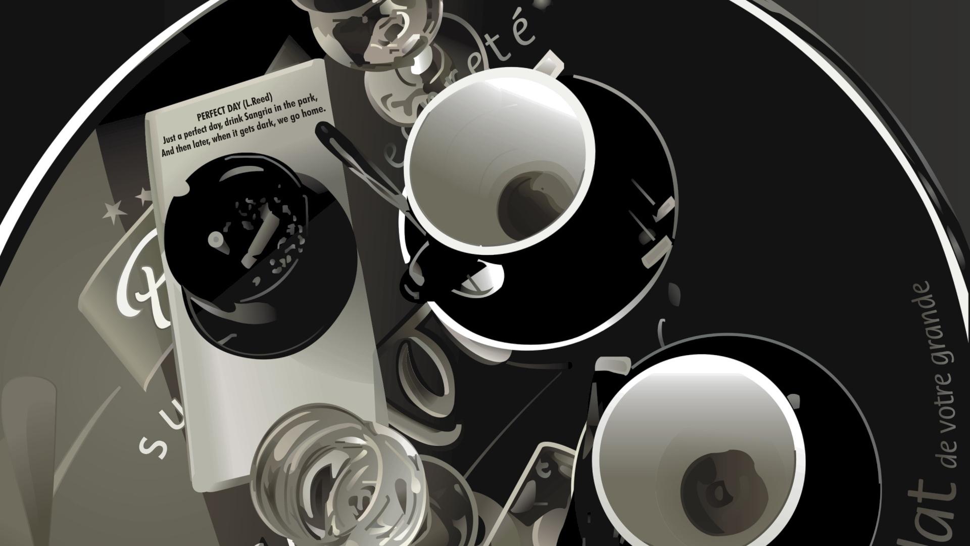 1920x1080 coffee, table, cups Wallpaper, HD .