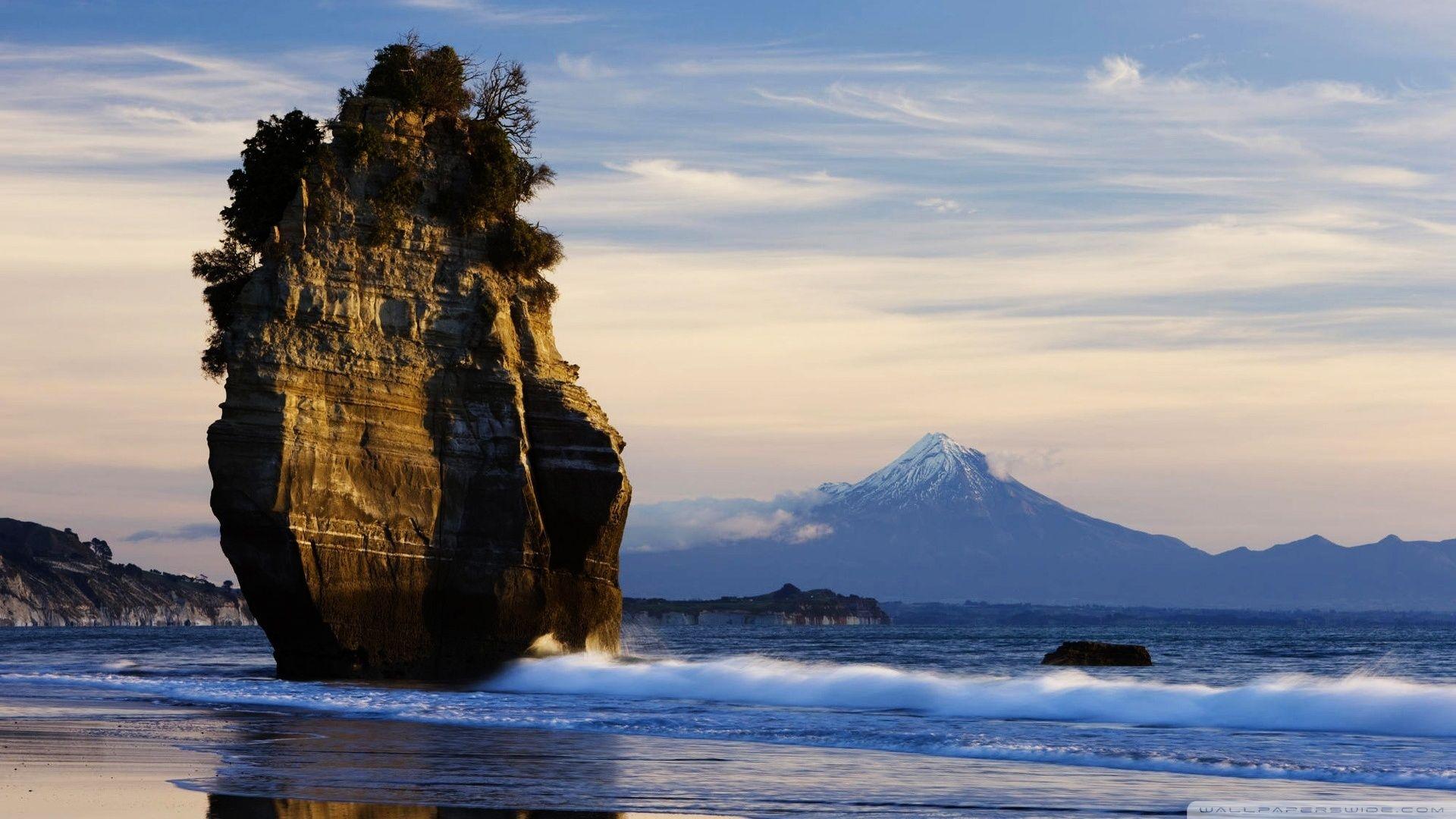 1920x1080 Download New Zealand Beach Mount .