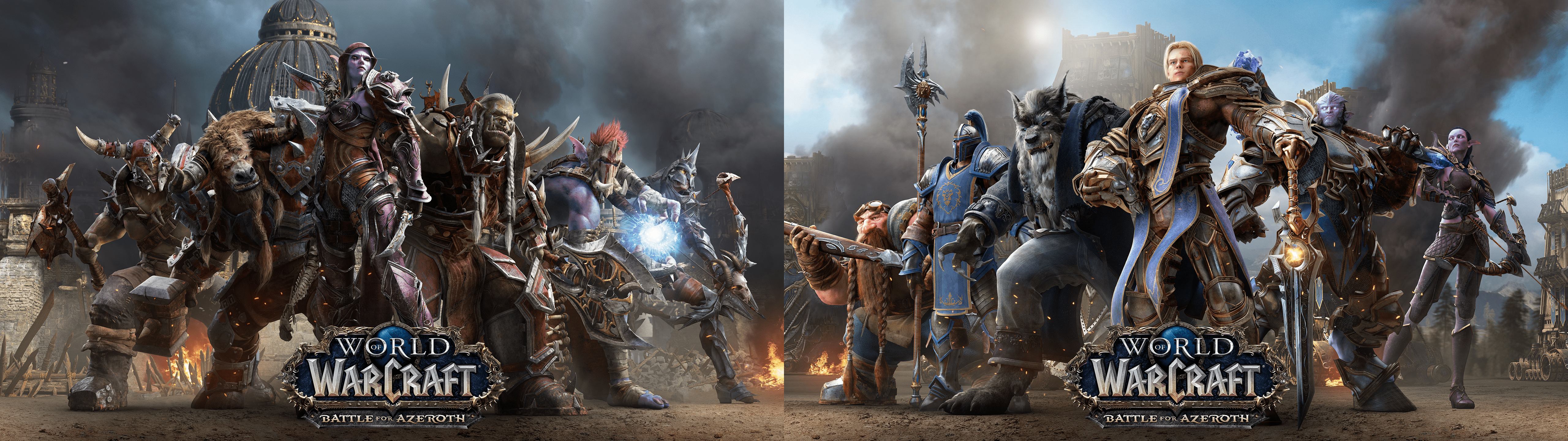 5120x1440 Horde Wallpaper for Dual Screen users