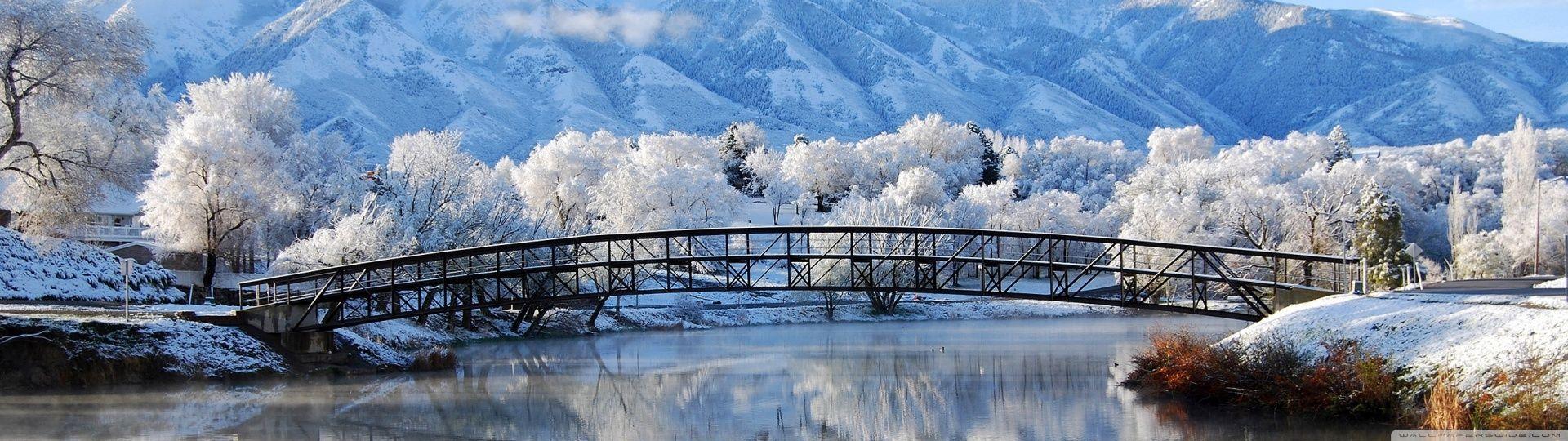 1920x540 Winter Dual Monitor Wallpaper .