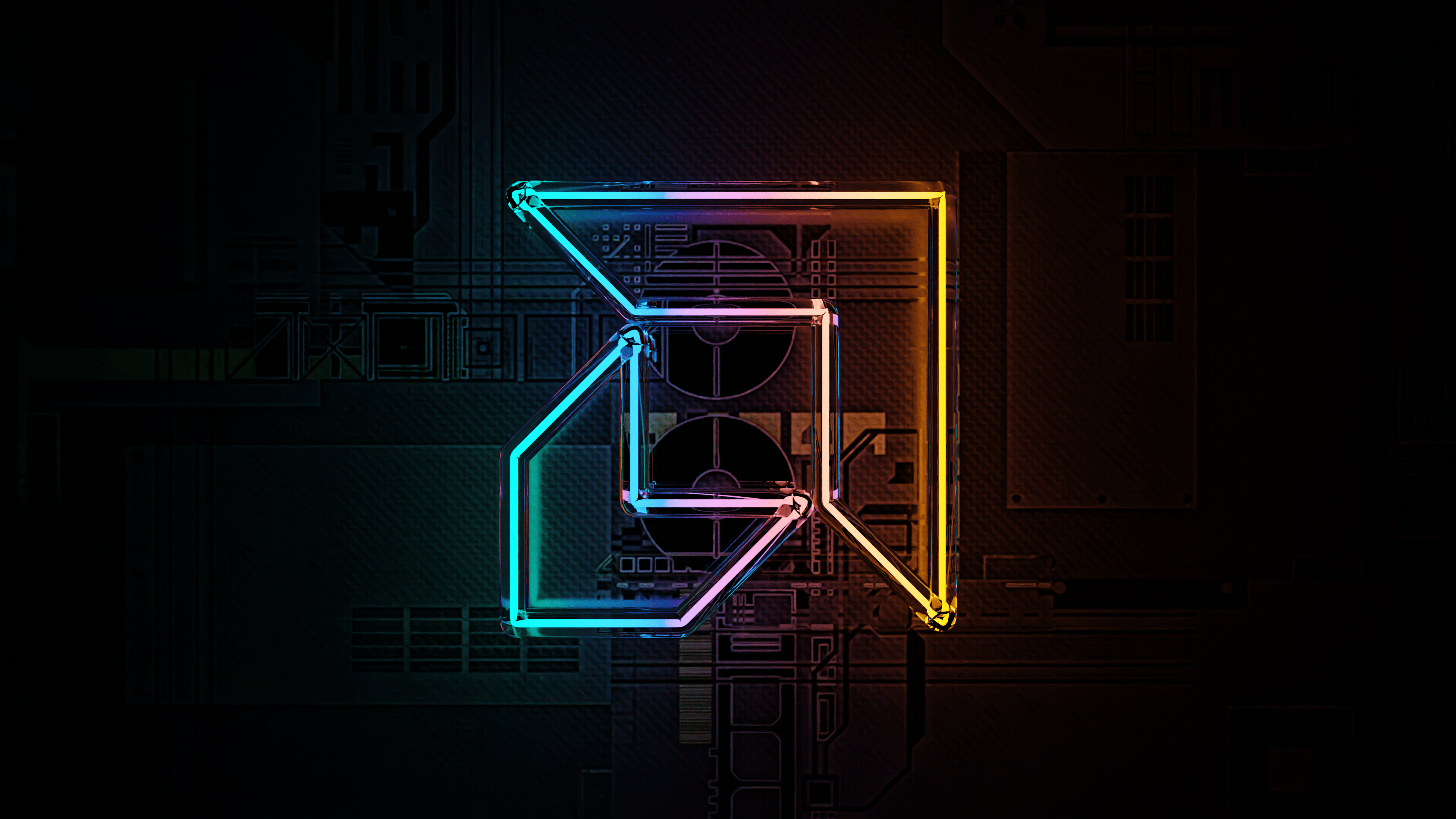 3840x2160 3D Neon AMD Wallpaper [3840 x 2160]: Amd