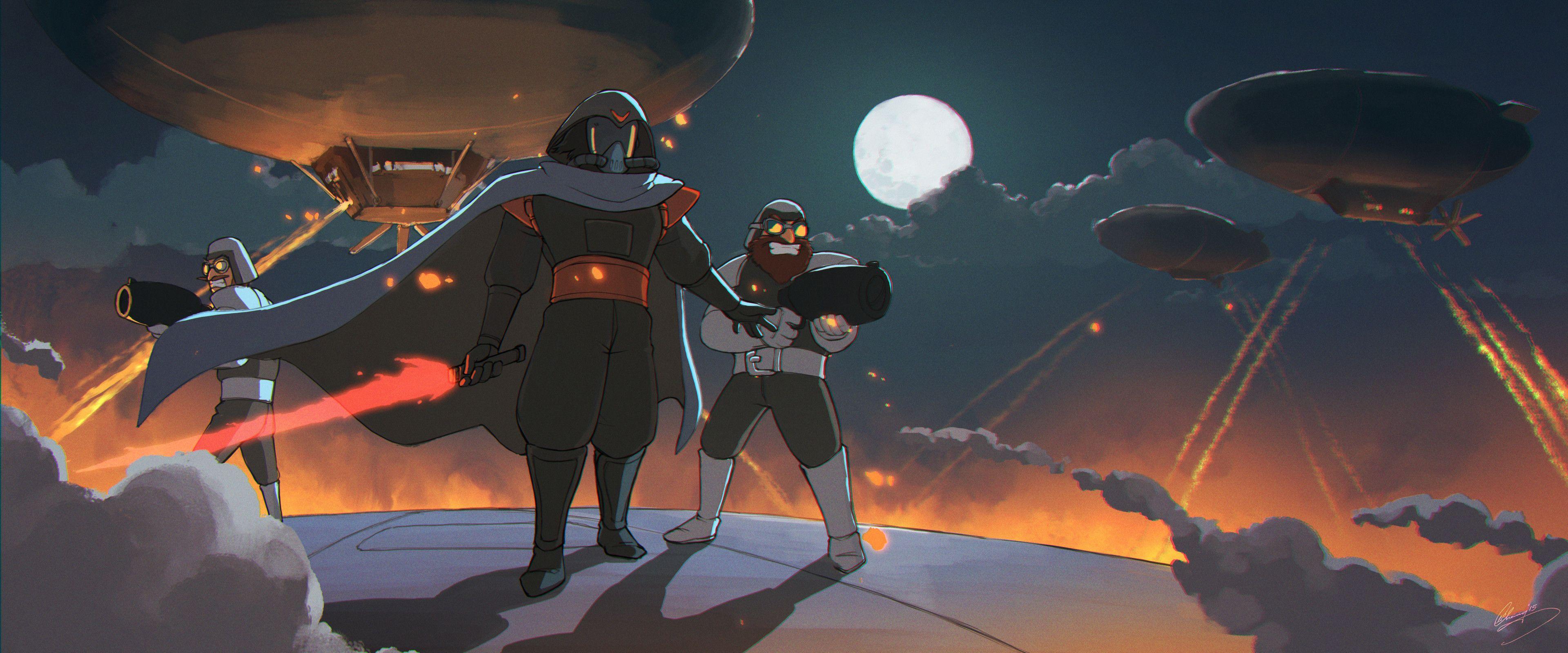 3840x1600 Lap Pun Cheung Drawing Star Wars Humor .