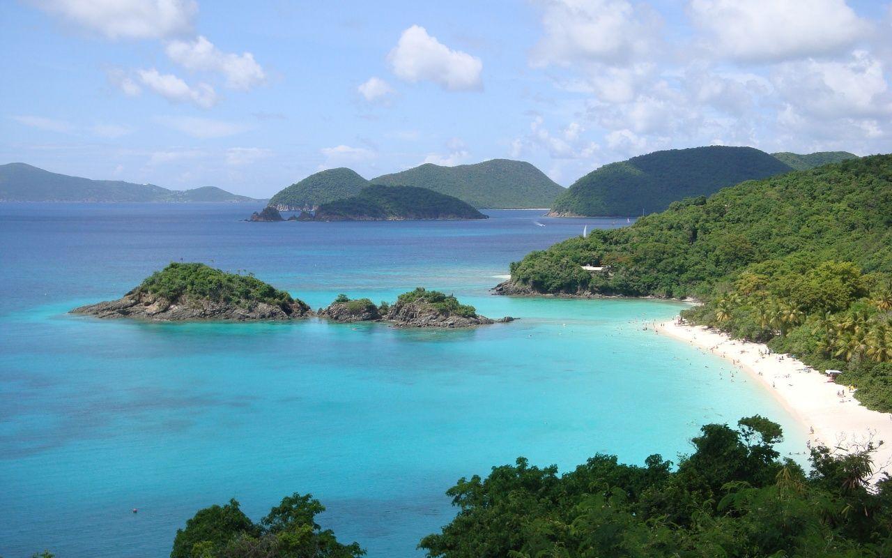 1280x800 Blue Sea Beach Wallpaper .