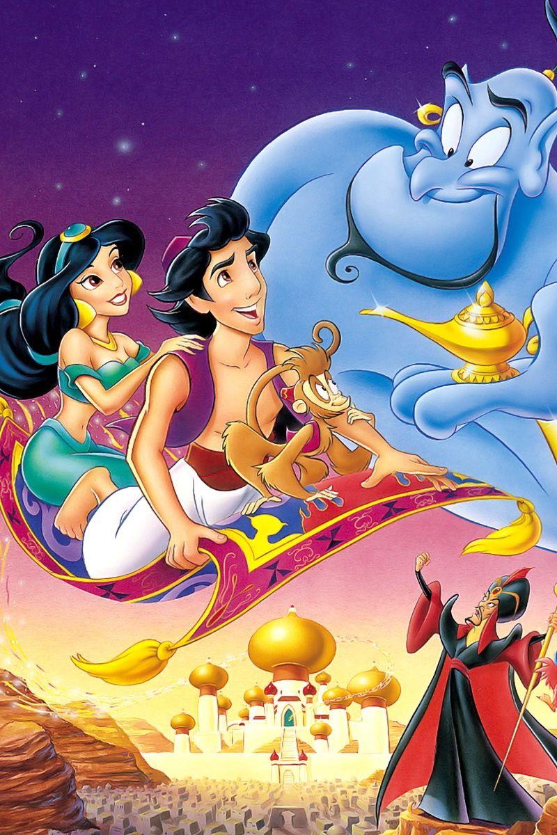 800x1200 Wallpaper Aladdin, Jasmine, Genie .