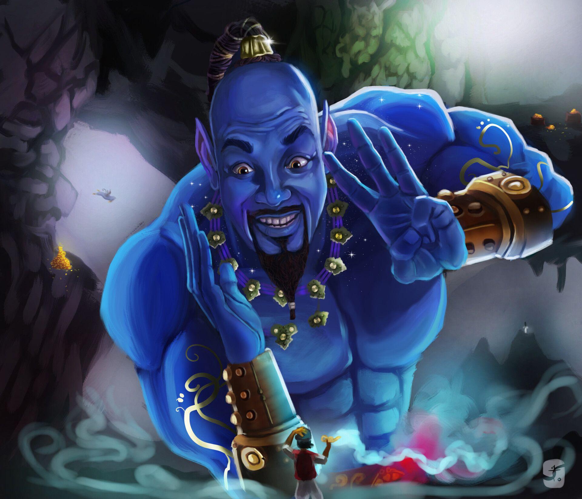 1920x1649 Genie In Aladdin Artwork, HD Artist, 4k .